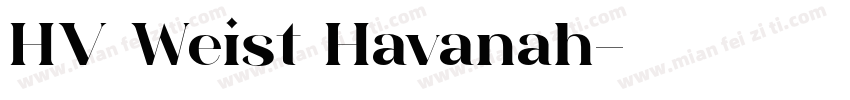 HV Weist Havanah字体转换